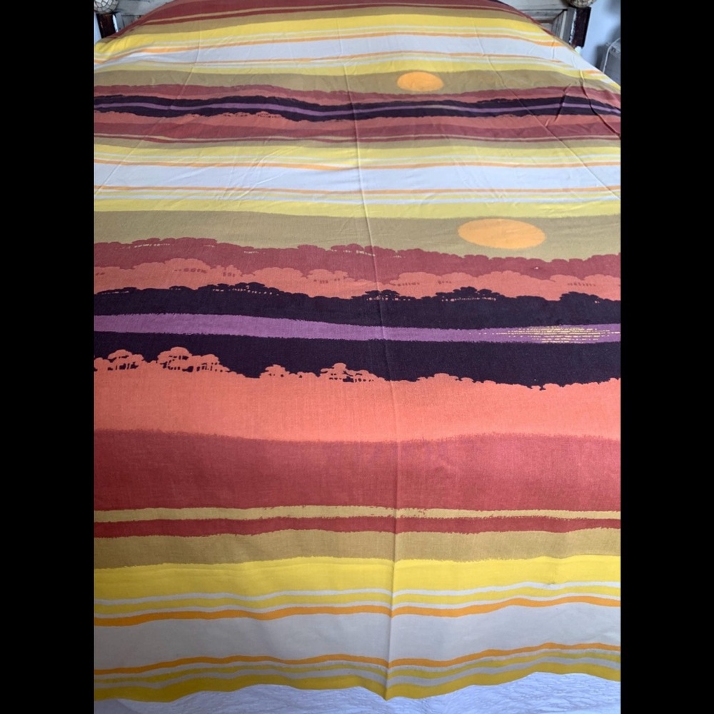 Vintage 70’s Marlborough Sunset Pattern Sheet Set